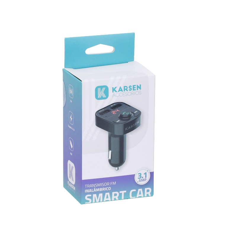 Transmisor Fm Inalámbrico Smart Car Karsen