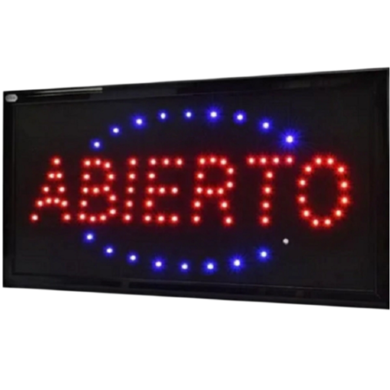 Cartel Luminoso Abierto