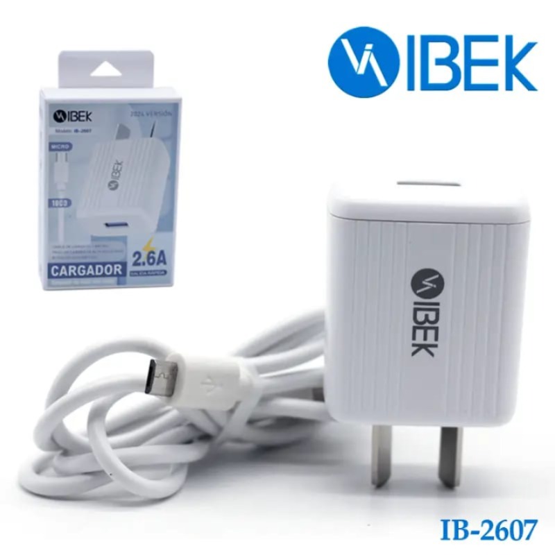 Cargador Micro Usb Ibek Ib-2607