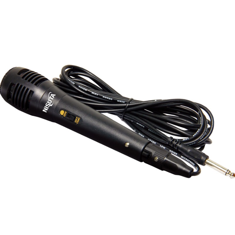 Micrófono  Cableado Plug 6.3m Con Cable De 5m